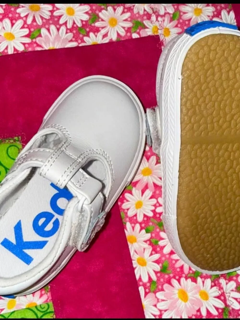 Daphne White Leather Keds